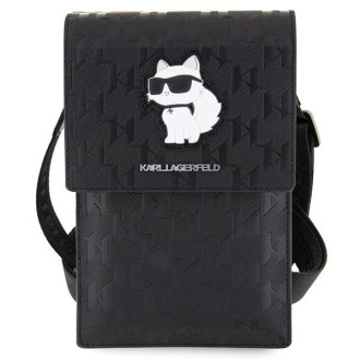 Karl Lagerfeld Case Kabelka KLWBSAKHPCK - Black Saffiano Monogram Choupette