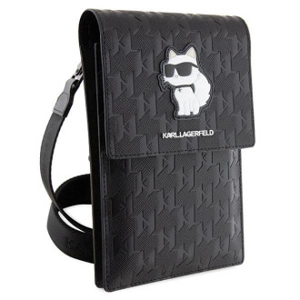Karl Lagerfeld Case Kabelka KLWBSAKHPCK - Black Saffiano Monogram Choupette