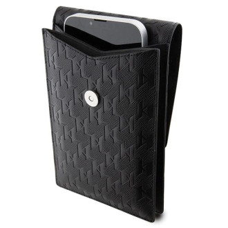 Karl Lagerfeld Case Kabelka KLWBSAKHPCK - Black Saffiano Monogram Choupette