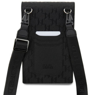 Karl Lagerfeld Case Kabelka KLWBSAKHPCK - Black Saffiano Monogram Choupette