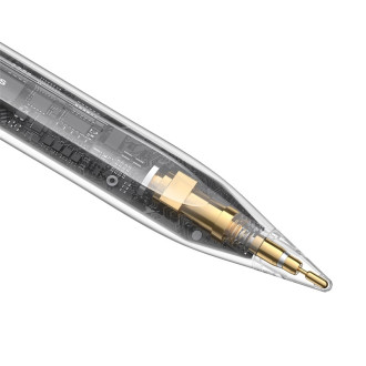 Stylus Baseus Smooth Writing se 2 aktivními hroty pro iPad s kabelem USB-C a vyměnitelným hrotem – bílý