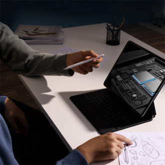 Stylus Baseus Smooth Writing se 2 aktivními hroty pro iPad s vyměnitelným hrotem - bílý
