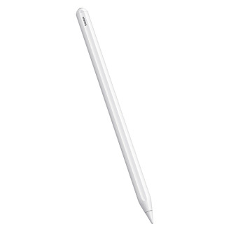 Stylus Baseus Smooth Writing se 2 aktivními hroty pro iPad s vyměnitelným hrotem - bílý