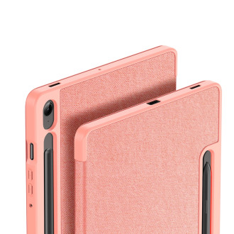Dux Ducis Domo pouzdro z eko kůže se stojánkem pro Samsung Tab S9 FE+ - růžové