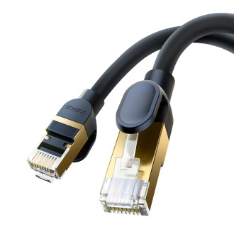 Baseus High Speed ​​​​Cat 8 40 Gb/s Ethernet kabel 10 m - černý