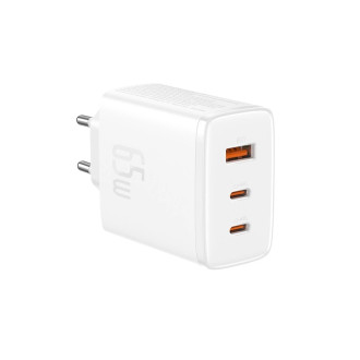 Baseus Cube Pro 65W GaN nabíječka 2x USB-C USB-A - bílá