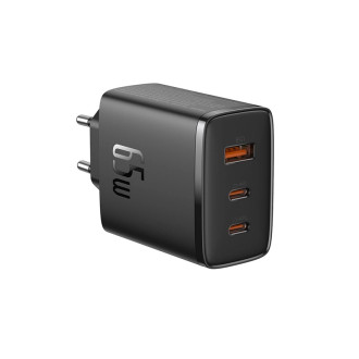 Baseus Cube Pro 65W GaN nabíječka 2x USB-C USB-A - černá