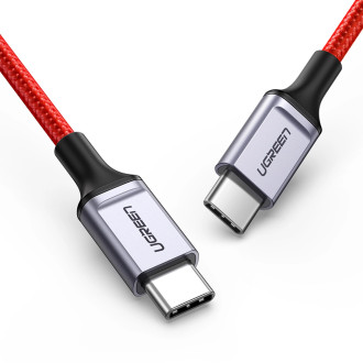 Ugreen US294 USB-C 2.0 / USB-C 2.0 3A kabel - červený
