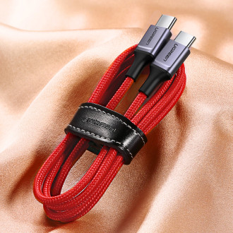 Ugreen US294 USB-C 2.0 / USB-C 2.0 3A kabel - červený