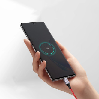 Ugreen US294 USB-C 2.0 / USB-C 2.0 3A kabel - červený