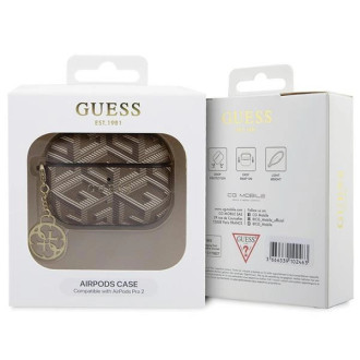 Guess GUAP2PGCE4CW pouzdro pro kryt AirPods Pro 2 - hnědé GCube Charm