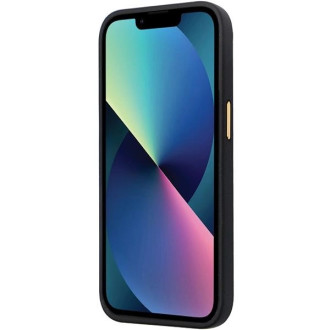 Guess GUHCP13LM4DGPK pouzdro pro iPhone 13 Pro / 13 - černé silikonové Logo Strass 4G