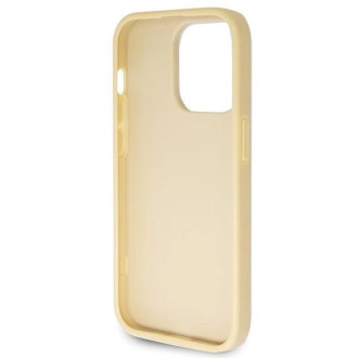 Pouzdro Guess GUHCP14LHG4SGD pro iPhone 14 Pro - zlaté Glitter Script Big 4G