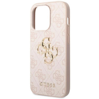 Pouzdro Guess 4G Big Metal Logo pro iPhone 15 Pro - růžové