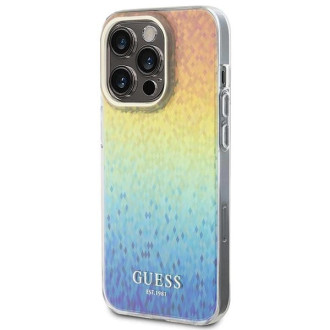 Guess IML Faceted Mirror Disco Iridescent pouzdro pro iPhone 15 Pro - vícebarevné