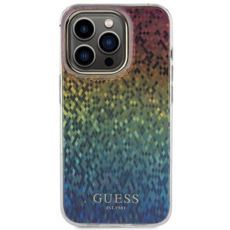 Guess IML Faceted Mirror Disco Iridescent pouzdro pro iPhone 15 Pro - vícebarevné