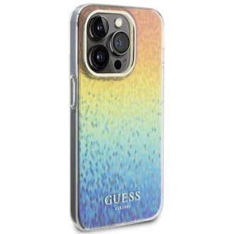 Guess IML Faceted Mirror Disco Iridescent pouzdro pro iPhone 15 Pro - vícebarevné