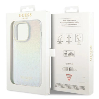 Guess IML Faceted Mirror Disco Iridescent pouzdro pro iPhone 15 Pro - vícebarevné