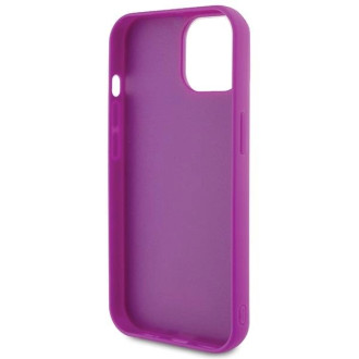 Pouzdro Guess Disco Metal Script pro iPhone 15 - růžové