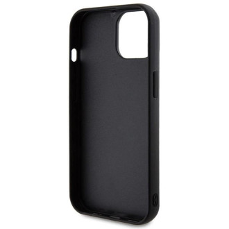 Pouzdro Guess Quilted Metal Logo pro iPhone 15 - černé