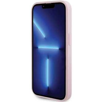 Guess GUHMP13XPSAHMCP pouzdro pro iPhone 13 Pro Max - růžové Saffiano MagSafe