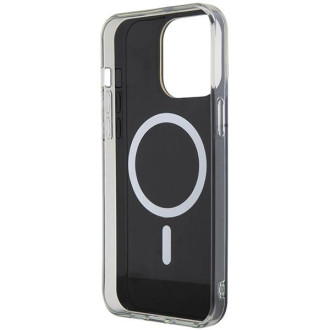 Pouzdro Guess IML Iridescent MagSafe pro iPhone 15 Pro - černé