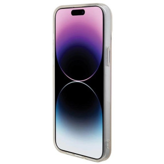 Guess IML Iridescent MagSafe pouzdro pro iPhone 15 Pro - růžové