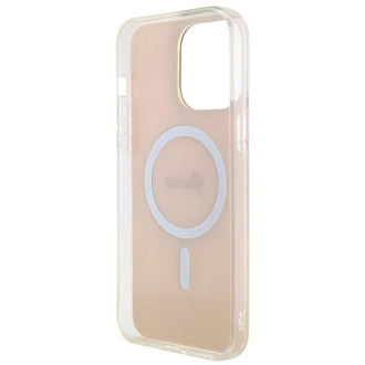 Guess IML Iridescent MagSafe pouzdro pro iPhone 15 Pro - růžové
