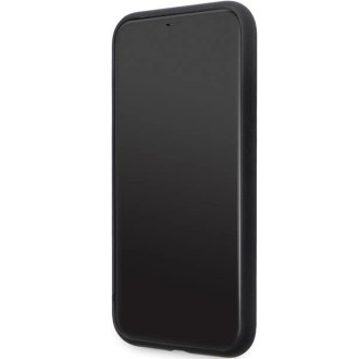 Pouzdro Karl Lagerfeld KLHCN61SMHCNPK pro iPhone 11 / Xr - černý silikonový C kovový kolík