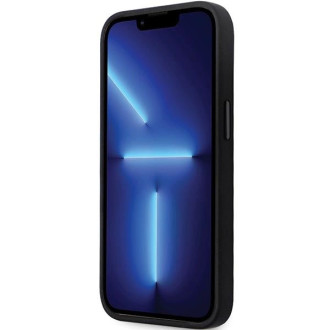Karl Lagerfeld KLHCP13LSMHKNPK obal pro iPhone 13 Pro / 13 - černý silikonový Ikonik Metal Pin