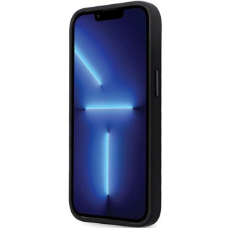 Pouzdro Karl Lagerfeld KLHCP13XSMHCNPK pro iPhone 13 Pro Max 6,7&quot; - černý silikonový C kovový kolík