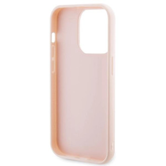 Pouzdro Karl Lagerfeld 3D Rubber Glitter Logo pro iPhone 15 Pro - růžové