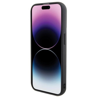 Pouzdro Karl Lagerfeld 3D Rubber Multi Logo pro iPhone 15 Pro - černé