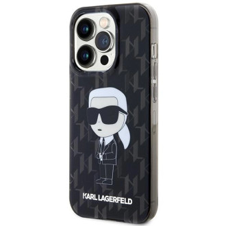 Pouzdro Karl Lagerfeld Monogram Ikonik pro iPhone 15 Pro - průhledné