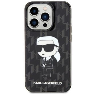 Pouzdro Karl Lagerfeld Monogram Ikonik pro iPhone 15 Pro - průhledné