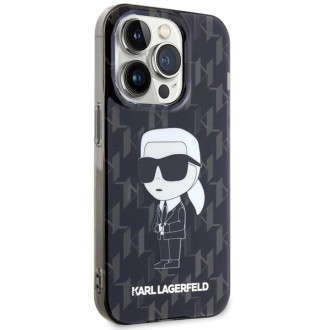 Pouzdro Karl Lagerfeld Monogram Ikonik pro iPhone 15 Pro - průhledné