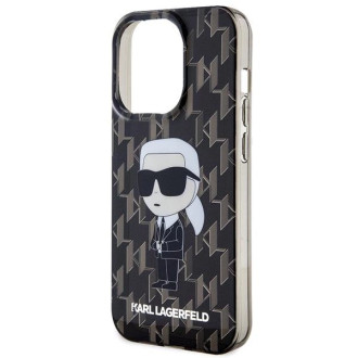 Pouzdro Karl Lagerfeld Monogram Ikonik pro iPhone 15 Pro - průhledné