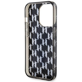 Pouzdro Karl Lagerfeld Monogram Ikonik pro iPhone 15 Pro - průhledné