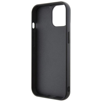 Pouzdro Karl Lagerfeld 3D Rubber Multi Logo pro iPhone 15 - černé