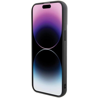 Pouzdro Karl Lagerfeld 3D Rubber Multi Logo pro iPhone 15 Pro Max - černé