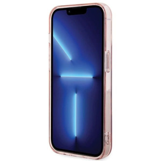 Pouzdro Karl Lagerfeld IML Choupette MagSafe pro iPhone 15 Pro - růžové