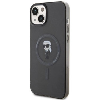 Karl Lagerfeld IML Ikonik MagSafe pouzdro pro iPhone 15 Plus - černé