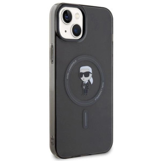 Karl Lagerfeld IML Ikonik MagSafe pouzdro pro iPhone 15 Plus - černé
