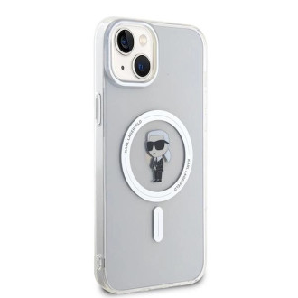 Karl Lagerfeld IML Ikonik MagSafe pouzdro pro iPhone 15 Plus - průhledné