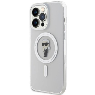 Karl Lagerfeld IML Ikonik MagSafe pouzdro pro iPhone 15 Pro Max - průhledné