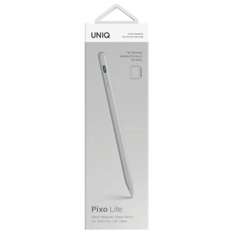 Uniq Pixo Lite pouzdro s magnetickým stylusem pro iPad, šedá/křídově šedá