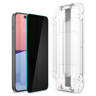 TEPELNÉ SKLO Spigen GLAS.TR &quot;EZ FIT&quot; 2 BALENÍ IPHONE 15 PRO MAX OCHRANA OSOBNÍCH ÚDAJŮ