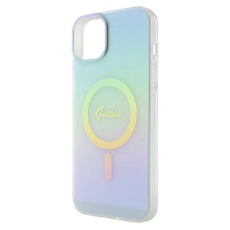 Guess GUHMP15MHITSQ iPhone 15 Plus 6,7&quot; tyrkysový/tyrkysový pevný obal IML Iridescent MagSafe