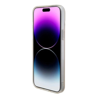 Guess GUHMP15XHITSP iPhone 15 Pro Max 6,7&quot; růžový/růžový pevný obal IML Iridescent MagSafe