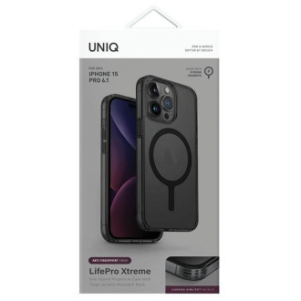 Uniq LifePro Xtreme iPhone 15 Pro 6,1&quot; pouzdro Magclick Charging šedý/mrazový kouř